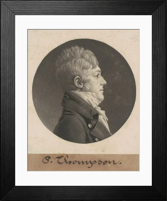 Framed Print : P. Thompson, 1805. Creator: Charles Balthazar Julien Fevret de Saint-Memin Framed Print : P. Thompson, 1805. Creator: Charles Balthazar Julien Fevret de Saint-Memin