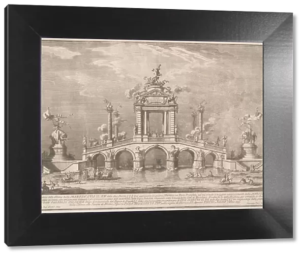 A Triumphal Bridge Adorned with Relics of the City of Ercolano, 1755