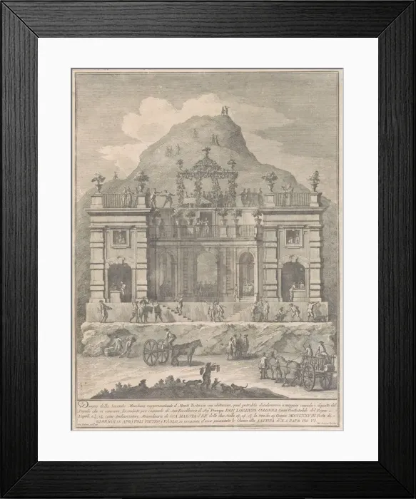 Framed Print : The Seconda Macchina for the Chinea of 1778: A Dwelling near Monte Testaccio, 1778 Framed Print : The Seconda Macchina for the Chinea of 1778: A Dwelling near Monte Testaccio, 1778