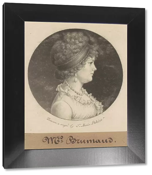Mrs. Brumaud, 1800. Creator: Charles Balthazar Julien Fevret de Saint-Memin