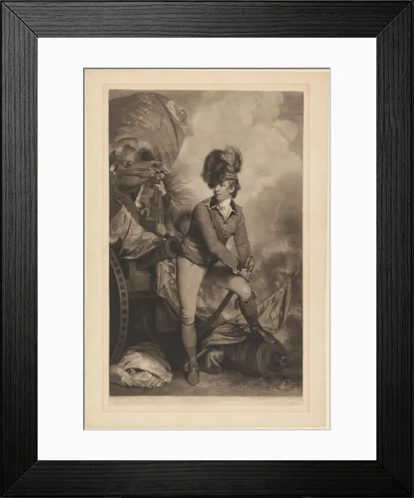 Framed Print : Lieutenant Colonel Sir Banastre Tarleton, published 1782. Creator: John Raphael Smith Framed Print : Lieutenant Colonel Sir Banastre Tarleton, published 1782. Creator: John Raphael Smith
