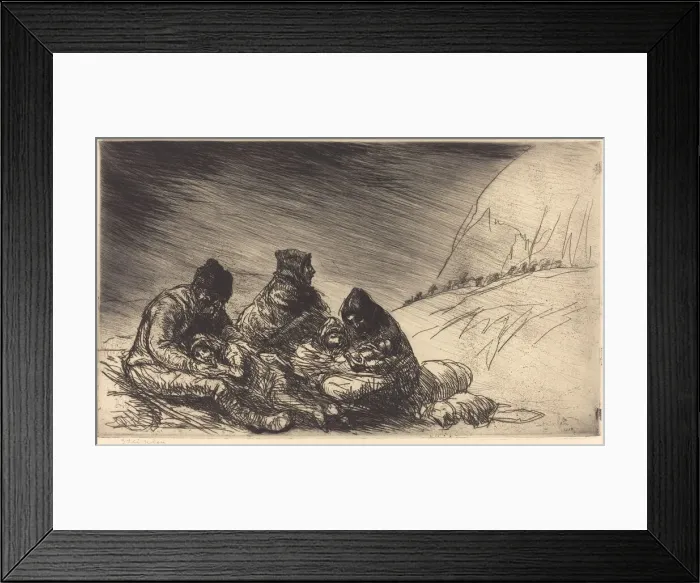 Framed Print : Exodus (L exode), 1916. Creator: Theophile Alexandre Steinlen