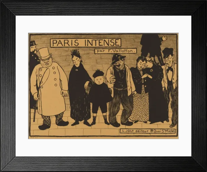 Framed Print : Frontispiece from Paris Intense, 1894. Creator: Felix Vallotton Framed Print : Frontispiece from Paris Intense, 1894. Creator: Felix Vallotton