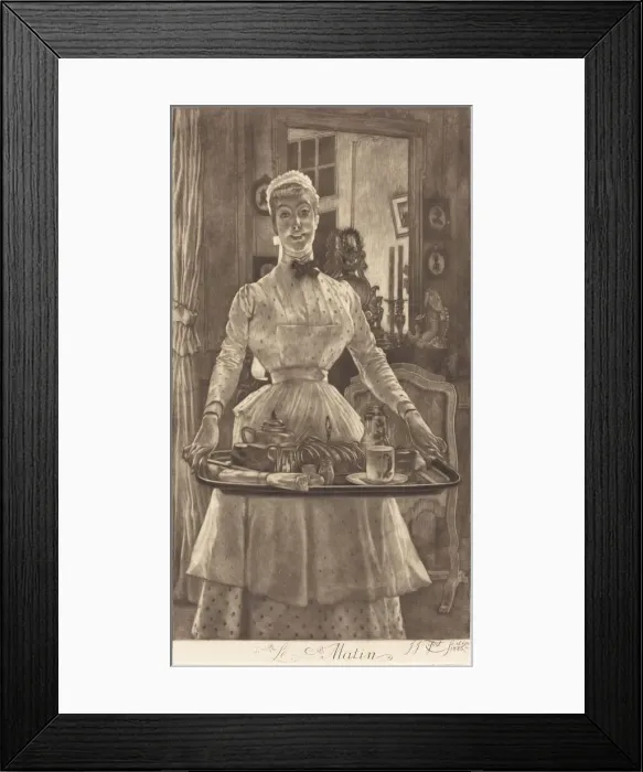 Framed Print : Le Matin (Morning), 1886. Creator: James Tissot Framed Print : Le Matin (Morning), 1886. Creator: James Tissot