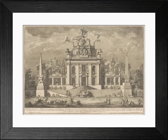 Framed Print : The Prima Macchina for the Chinea of 1769: A Deliziosa, 1769 Framed Print : The Prima Macchina for the Chinea of 1769: A Deliziosa, 1769