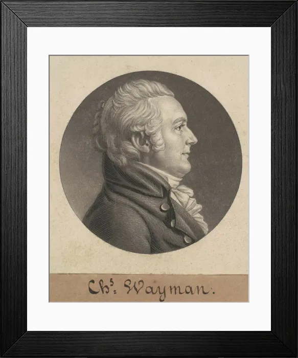 Framed Print : Charles Wayman, 1806. Creator: Charles Balthazar Julien Fevret de Saint-Memin Framed Print : Charles Wayman, 1806. Creator: Charles Balthazar Julien Fevret de Saint-Memin