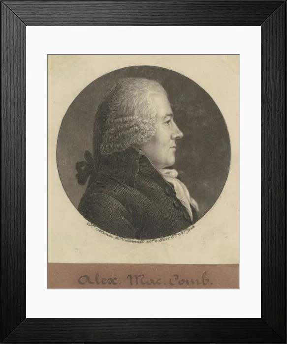 Framed Print : Alexander Macomb, 1796-1797. Creator: Charles Balthazar Julien Fé Framed Print : Alexander Macomb, 1796-1797. Creator: Charles Balthazar Julien Fé
