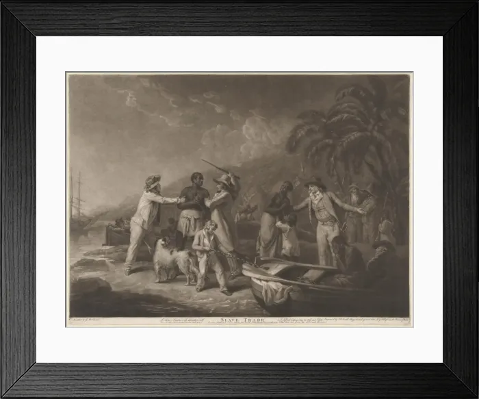 Framed Print : Slave Trade, 1791. Creator: John Raphael Smith Framed Print : Slave Trade, 1791. Creator: John Raphael Smith