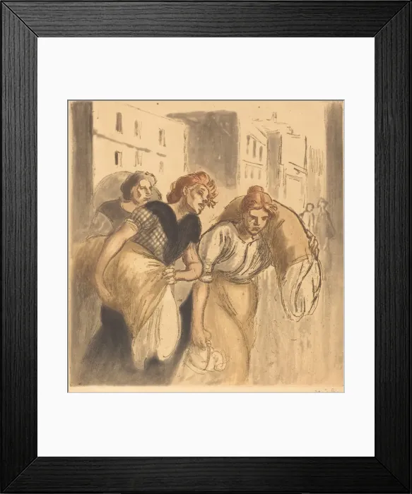 Framed Print : Return from the Wash House (Retour de lavoir), 1912. Creator Framed Print : Return from the Wash House (Retour de lavoir), 1912. Creator