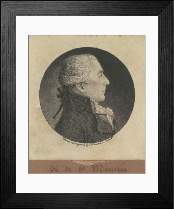 Framed Print : Benigne-Charles Fevret de Saint-Memin, 1796 Framed Print : Benigne-Charles Fevret de Saint-Memin, 1796