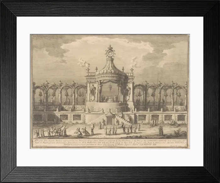 Framed Print : The Seconda Macchina for the Chinea of 1760: A Chinoiserie Pavilion, 1760 Framed Print : The Seconda Macchina for the Chinea of 1760: A Chinoiserie Pavilion, 1760