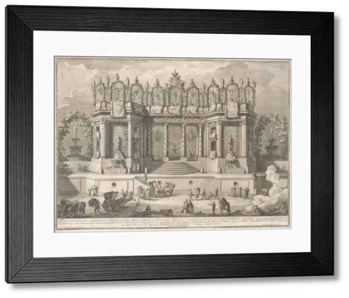 Framed Print : The Prima Macchina for the Chinea of 1761: The Salubrious Baths, 1761 Framed Print : The Prima Macchina for the Chinea of 1761: The Salubrious Baths, 1761