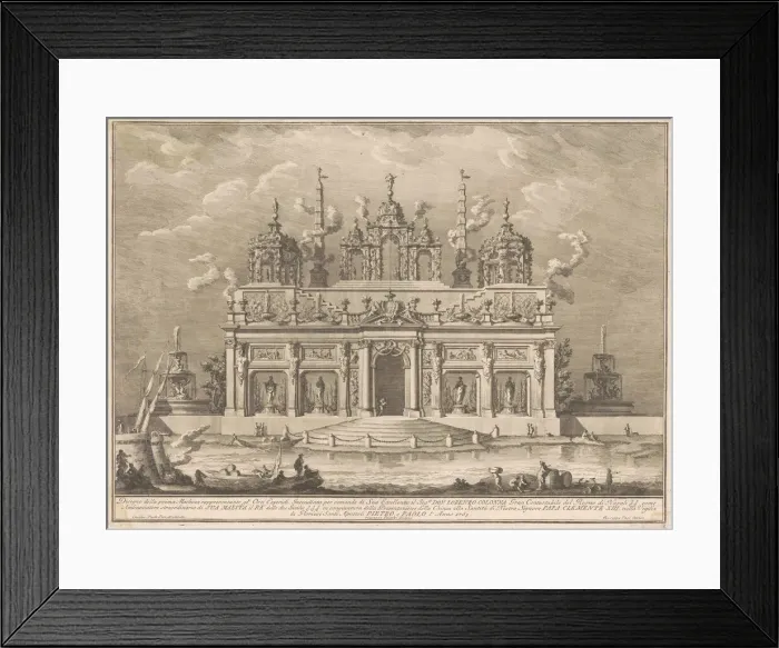 Framed Print : The Prima Macchina for the Chinea of 1765: The Garden of the Hesperides, 1765 Framed Print : The Prima Macchina for the Chinea of 1765: The Garden of the Hesperides, 1765