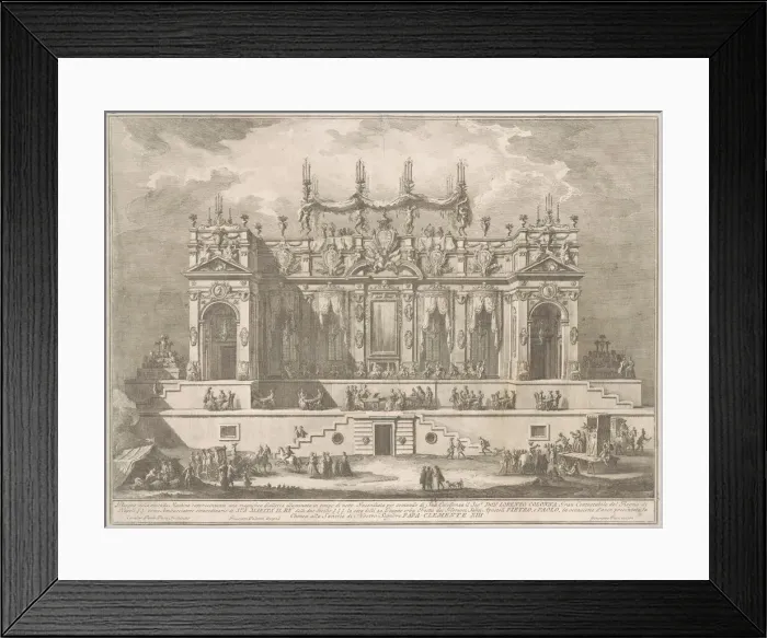 Framed Print : The Seconda Macchina for the Chinea of 1764: A Magnificent Gallery Illuminated at Night Framed Print : The Seconda Macchina for the Chinea of 1764: A Magnificent Gallery Illuminated at Night