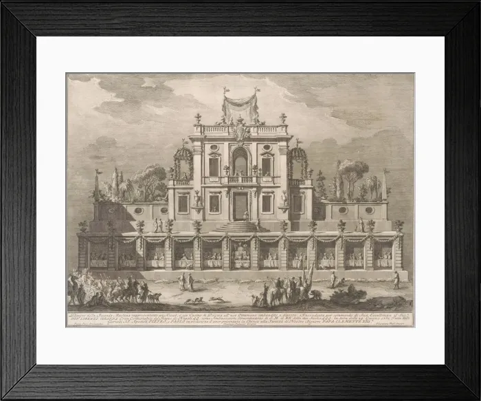 Framed Print : The Seconda Macchina for the Chinea of 1762: A Kiosk, or Pleasure-House in Ottoman Style Framed Print : The Seconda Macchina for the Chinea of 1762: A Kiosk, or Pleasure-House in Ottoman Style
