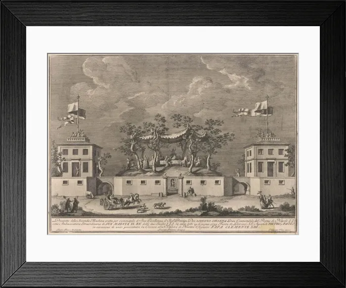 Framed Print : The Seconda Macchina for the Chinea of 1759: A Deliziosa'with a Bacchanal Framed Print : The Seconda Macchina for the Chinea of 1759: A Deliziosa'with a Bacchanal
