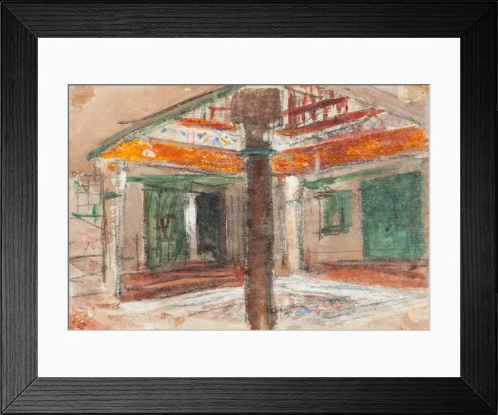 Framed Print : Interior of an Exotic Palace, c. 1867. Creator: Hercules Brabazon Brabazon Framed Print : Interior of an Exotic Palace, c. 1867. Creator: Hercules Brabazon Brabazon