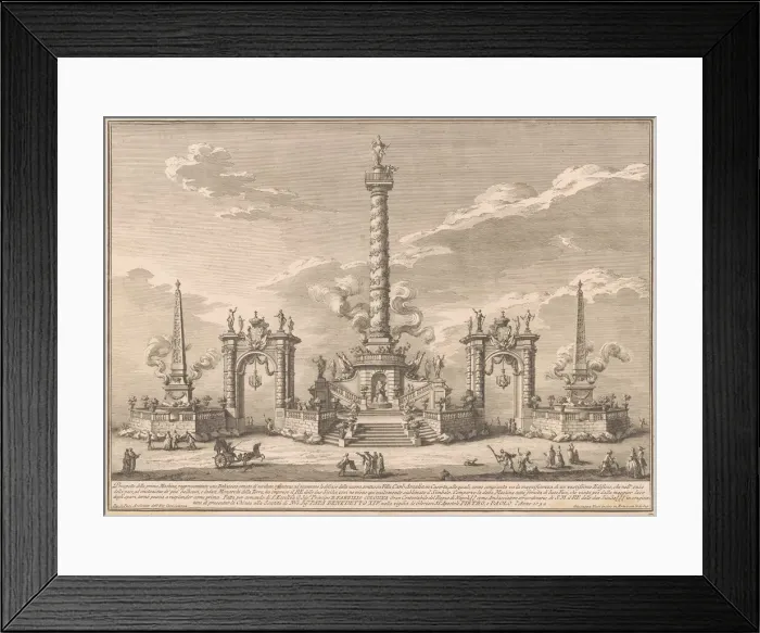 Framed Print : The Prima Macchina for the Chinea of 1752: A Deliziosa Framed Print : The Prima Macchina for the Chinea of 1752: A Deliziosa