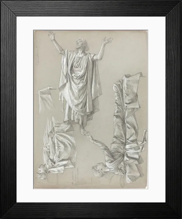 Framed Print : Studies for the Raising of the Daughter of Jairus. Creator: Unknown Framed Print : Studies for the Raising of the Daughter of Jairus. Creator: Unknown