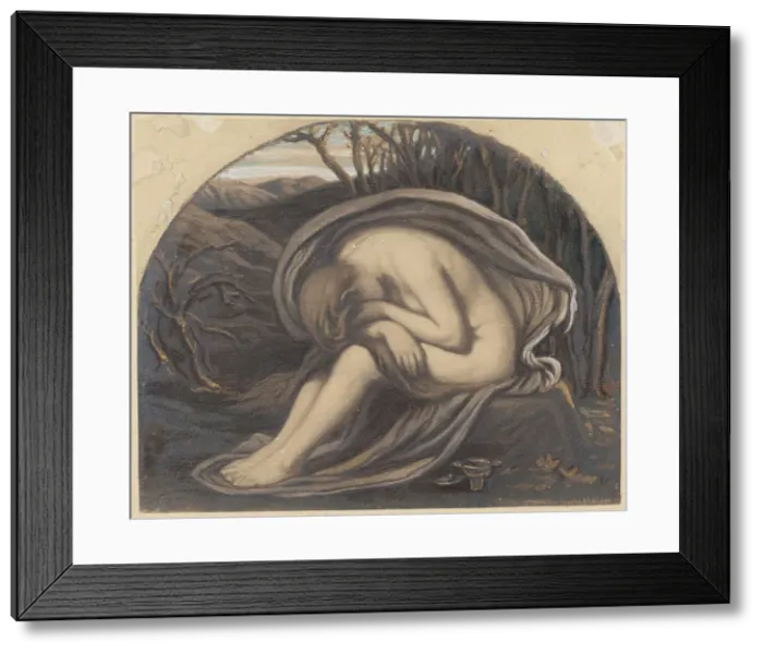 Framed Print : The Magdalene, c. 1884. Creator: Elihu Vedder Framed Print : The Magdalene, c. 1884. Creator: Elihu Vedder