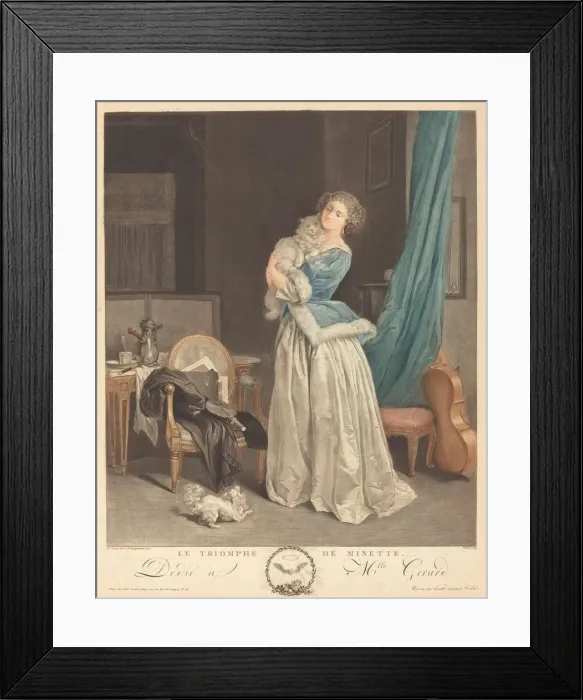 Framed Print : Le triomphe de Minette. Creator: Geraud Vidal Framed Print : Le triomphe de Minette. Creator: Geraud Vidal