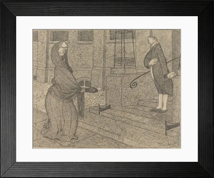 Framed Print : High-Class, 1906. Creator: Ernst Barlach Framed Print : High-Class, 1906. Creator: Ernst Barlach
