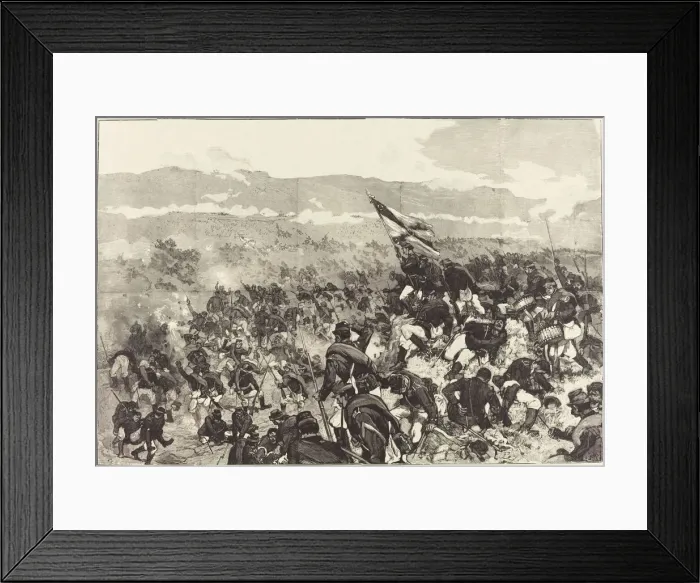 Framed Print : Bataille de Plevna. Le 30 Juillet, Attaque des Hauteurs... 1883 / 1890 Framed Print : Bataille de Plevna. Le 30 Juillet, Attaque des Hauteurs... 1883 / 1890