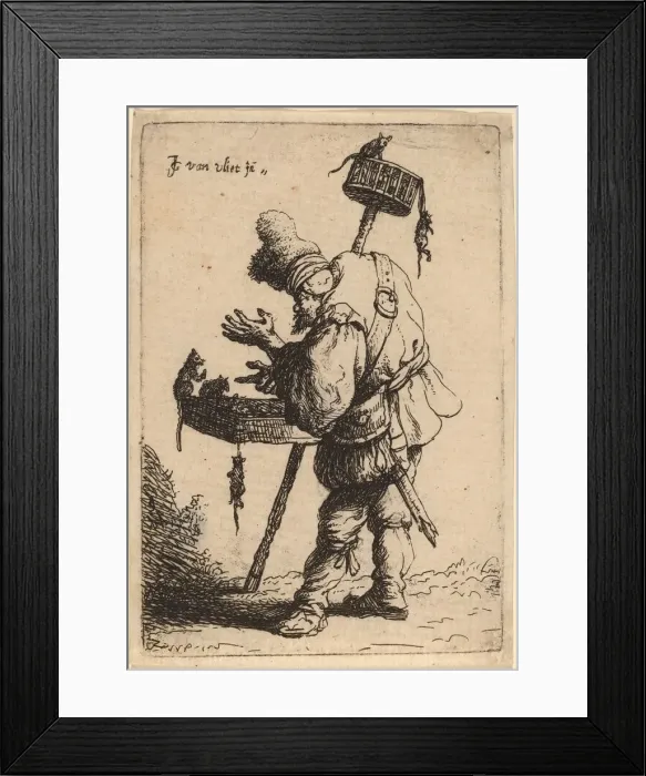 Framed Print : The Rat Catcher, 1632. Creator: Jan Georg van Vliet Framed Print : The Rat Catcher, 1632. Creator: Jan Georg van Vliet