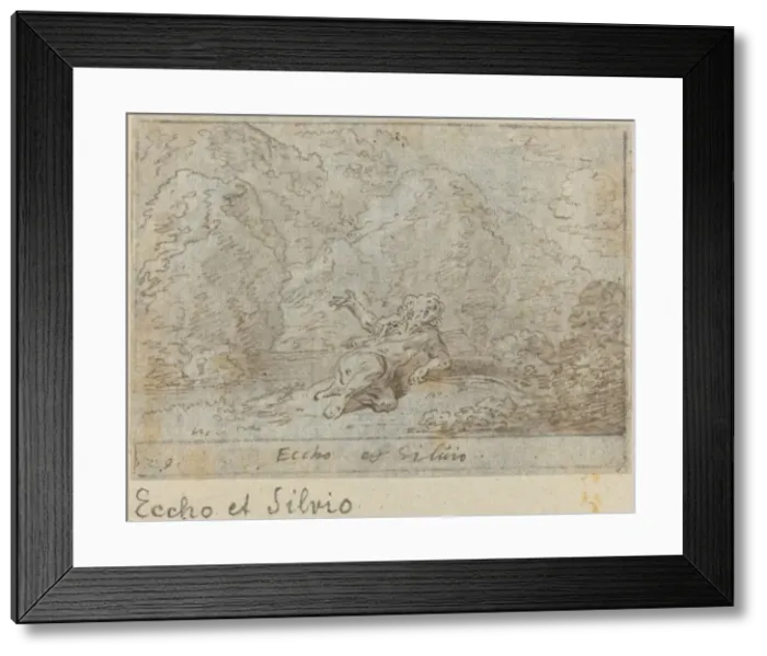 Framed Print : Silvio, 1640. Creator: Johann Wilhelm Baur Framed Print : Silvio, 1640. Creator: Johann Wilhelm Baur