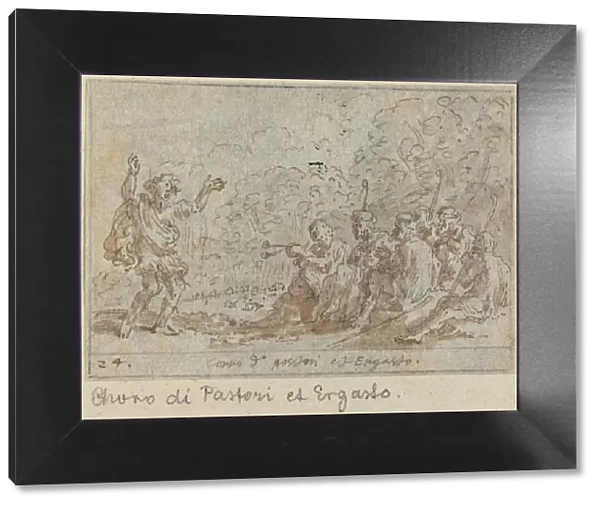 Chorus of Shepherds and Ergasto, 1640. Creator: Johann Wilhelm Baur