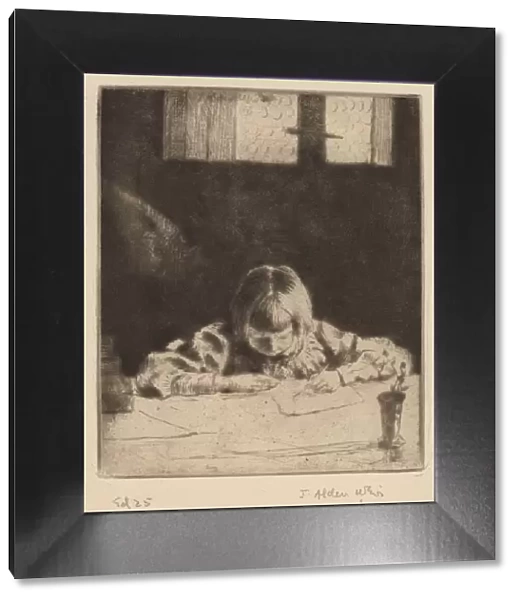 The Little Student, 1890. Creator: Julian Alden Weir