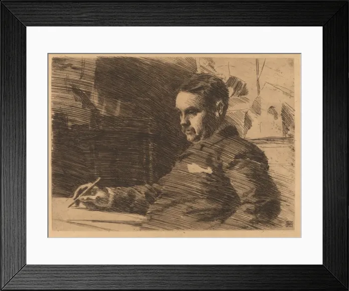 Framed Print : Lawyer Wade, 1890. Creator: Anders Leonard Zorn Framed Print : Lawyer Wade, 1890. Creator: Anders Leonard Zorn