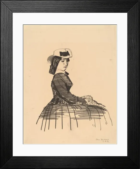 Framed Print : An Irish Girl, 1922. Creator: George Wesley Bellows Framed Print : An Irish Girl, 1922. Creator: George Wesley Bellows