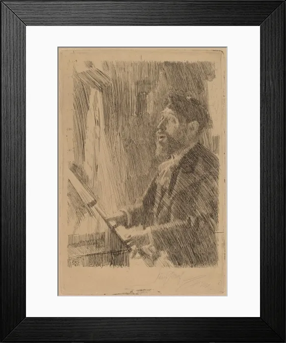 Framed Print : J. B. Faure, 1891. Creator: Anders Leonard Zorn Framed Print : J. B. Faure, 1891. Creator: Anders Leonard Zorn