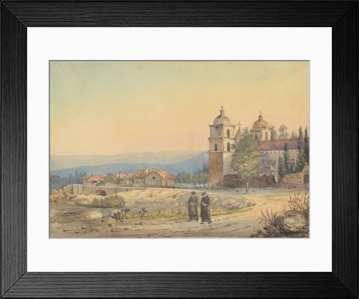 Framed Print : Church of Santa Barbara, late 19th century. Creator: Unknown Framed Print : Church of Santa Barbara, late 19th century. Creator: Unknown