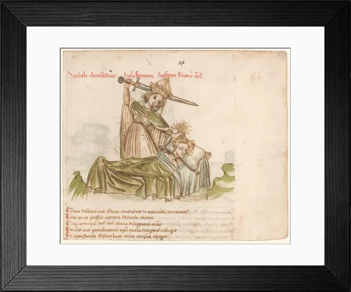 Framed Print : Judith Killing Holofernes, c. 1460. Creator: Unknown Framed Print : Judith Killing Holofernes, c. 1460. Creator: Unknown