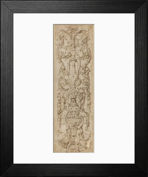 Framed Print : Grotesque with a Satyr. Creator: Unknown Framed Print : Grotesque with a Satyr. Creator: Unknown