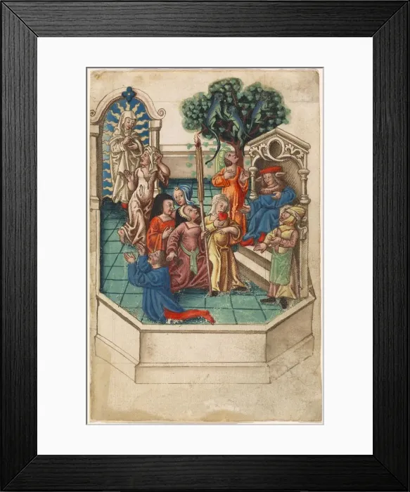 Framed Print : The Calumny of Apelles [fol. 6 recto], 1512  /  1514. Creator: Unknown