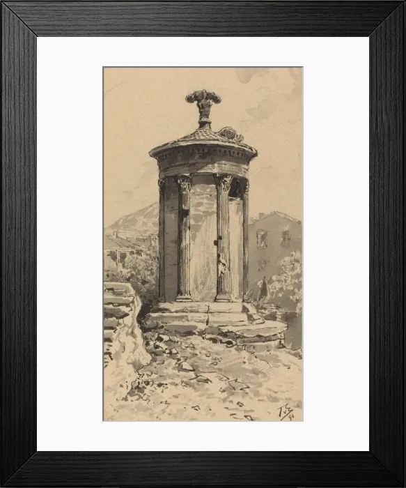 Framed Print : Monument of Lysicrates, 1890. Creator: Themistocles von Eckenbrecher