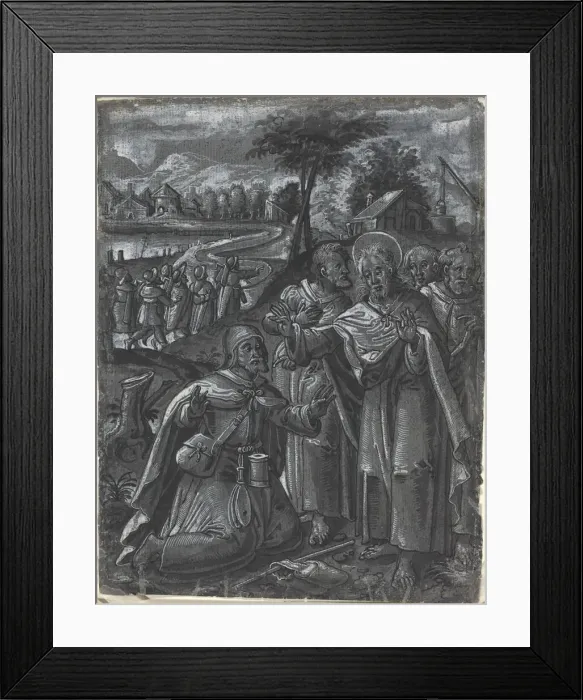 Framed Print : Christ Disputing with the Doctors [recto], c. 1600. Creator: Unknown
