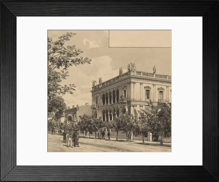 Framed Print : House of Heinrich Schliemann, 1890. Creator: Themistocles von Eckenbrecher Framed Print : House of Heinrich Schliemann, 1890. Creator: Themistocles von Eckenbrecher