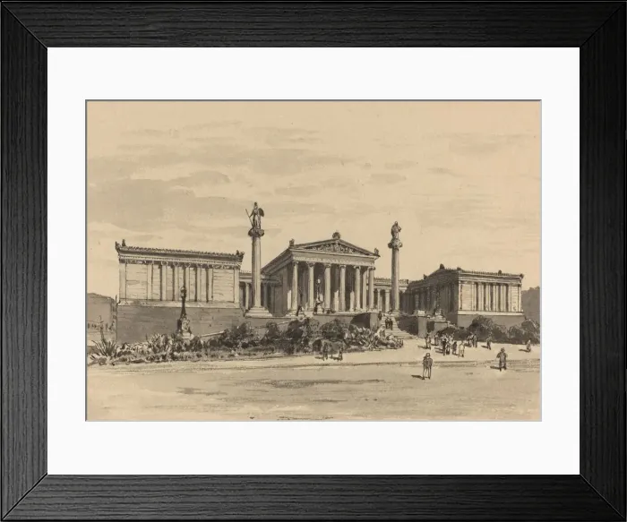 Framed Print : Academy, 1890. Creator: Themistocles von Eckenbrecher Framed Print : Academy, 1890. Creator: Themistocles von Eckenbrecher