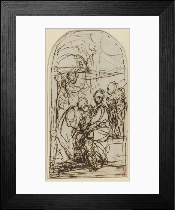 Framed Print : The Mystic Marriage of Saint Catherine?, c. 1600. Creator: Unknown Framed Print : The Mystic Marriage of Saint Catherine?, c. 1600. Creator: Unknown
