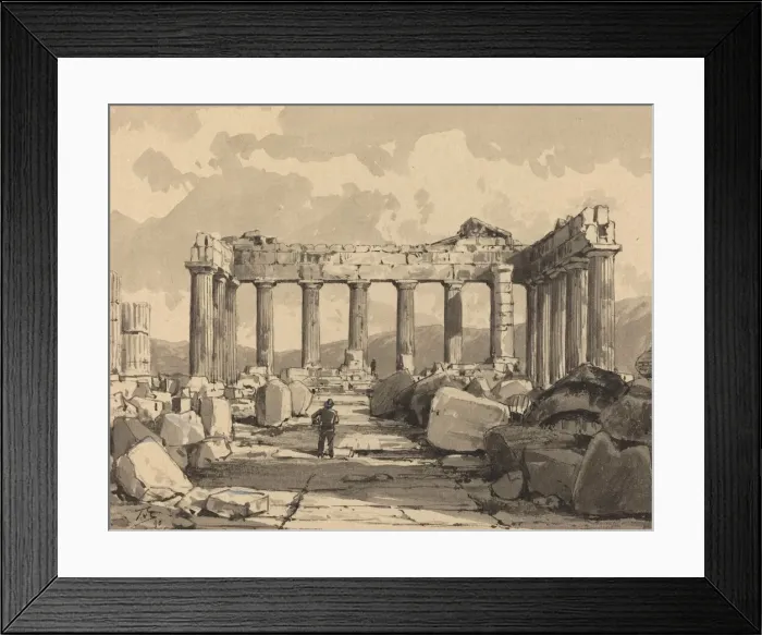 Framed Print : Parthenon, Inside, 1890. Creator: Themistocles von Eckenbrecher Framed Print : Parthenon, Inside, 1890. Creator: Themistocles von Eckenbrecher