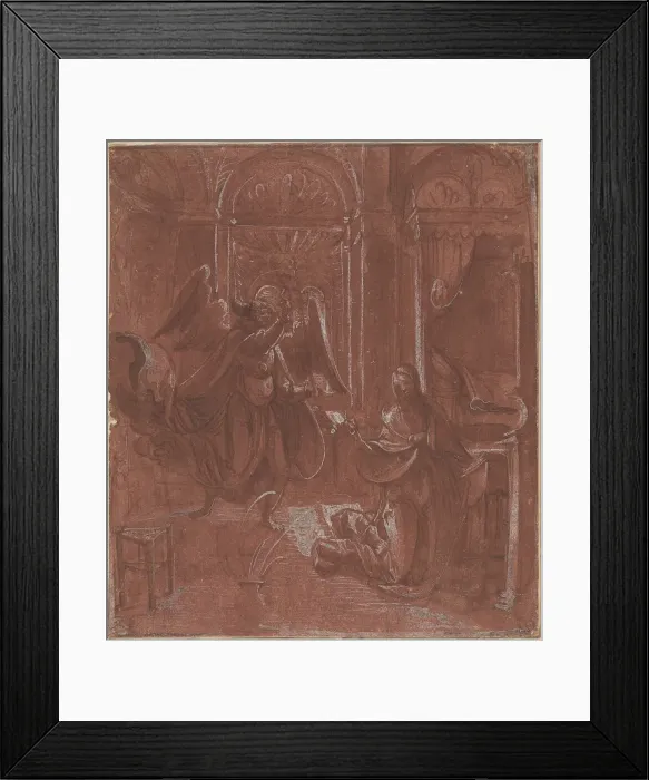 Framed Print : The Annunciation, c. 1520. Creator: Unknown