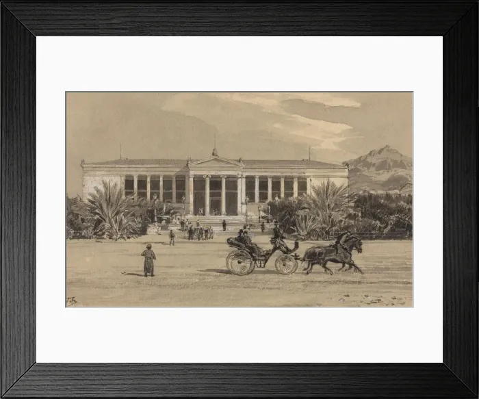 Framed Print : University, 1890. Creator: Themistocles von Eckenbrecher