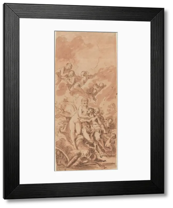 Framed Print : Venus at the Forge of Vulcan, 18th century. Creator: Unknown Framed Print : Venus at the Forge of Vulcan, 18th century. Creator: Unknown