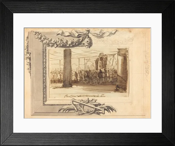 Framed Print : A Procession of the Madonna di San Luca. Creator: Unknown