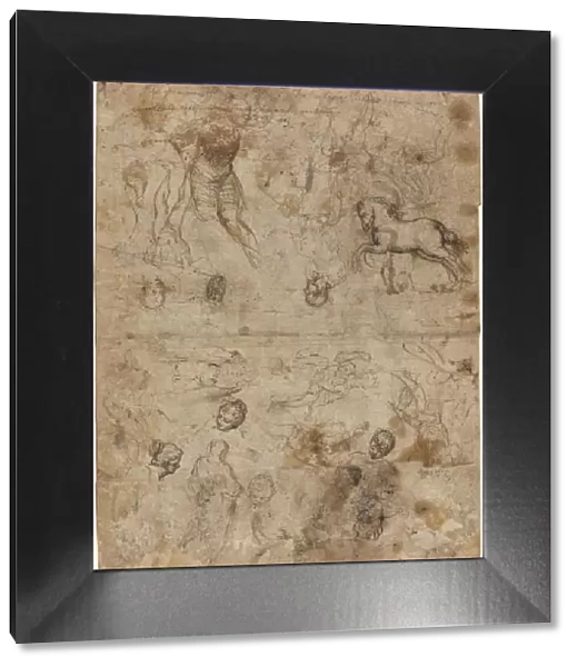 Sheet of Studies, late 16th century. Creator: Unknown