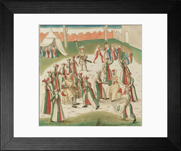 Framed Print : Outdoor Games, c. 1515. Creator: Unknown Framed Print : Outdoor Games, c. 1515. Creator: Unknown